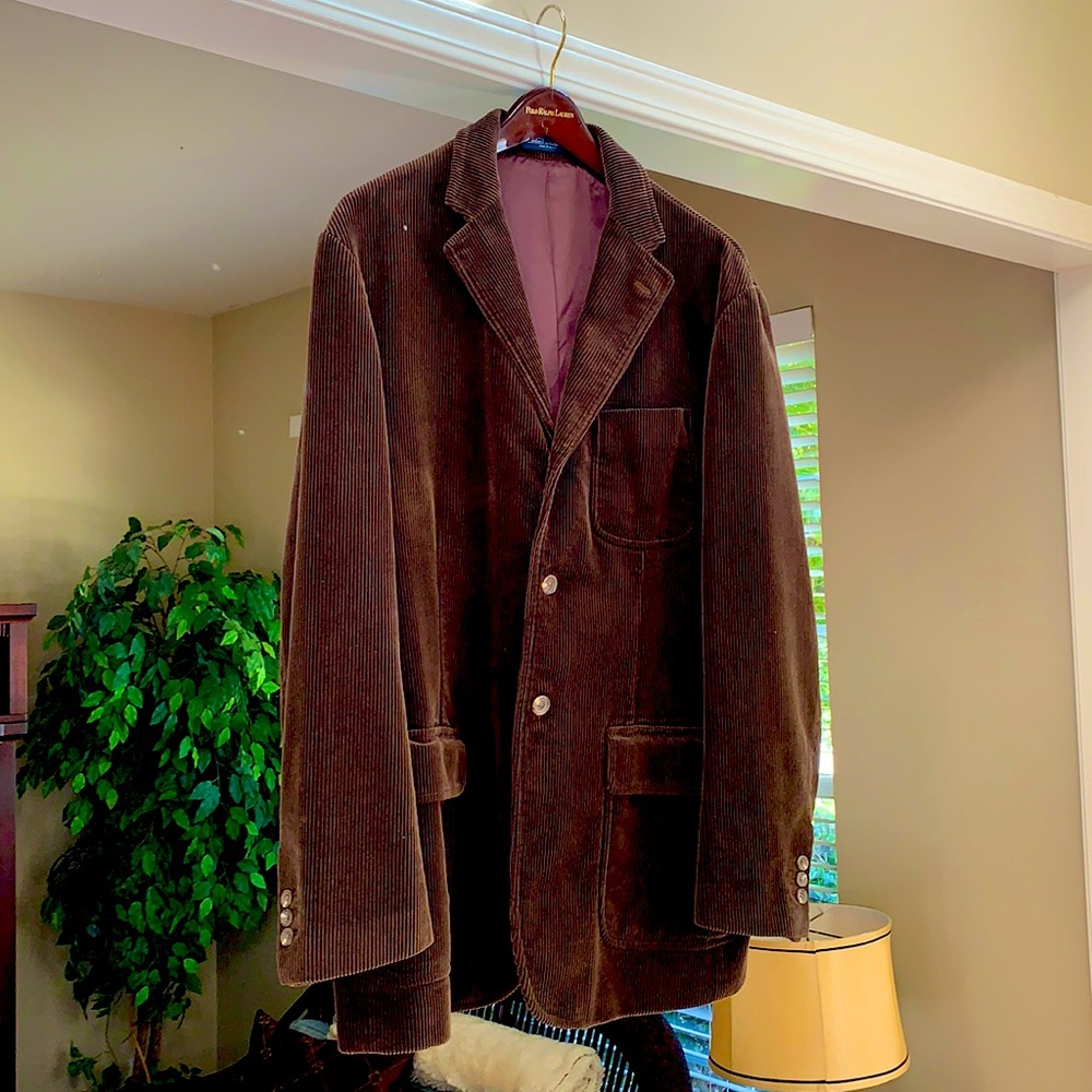 New never worn chocolate brown corduroy fall jacket